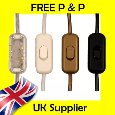 In Line Switch Low Profile Torpedo Design 2 Or 3 Core Flex Ideal For Lamps • £3.98