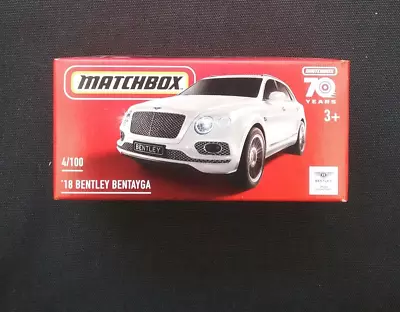 Matchbox 2023 18 Bentley Bentayga White Power Grab Mib • $9.99