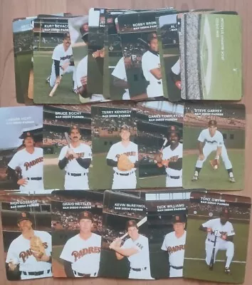 1985 Mothers Cookies San Diego Padres Complete Baseball Card Team Set Tony Gwynn • $3.50