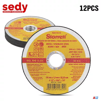 12x 4.5inch 115mm Angle Grinder Cutting Discs Thin Cut Off Wheel Steel 13300 RPM • $15.39