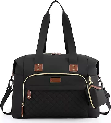 Pacifier Case Large Travel Diaper Tote Multifunction Large Baby Bag - Black • $34.70