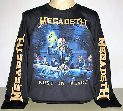 Megadeth Rust In Peace Long Sleeve T-Shirt Size S M L XL 2XL 3XL Metal Band New! • $22.99