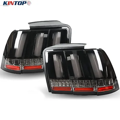 Tail Lights For 1999-2004 Ford Mustang LED Tube Sequential Signal Brake Lamps  • $134.99