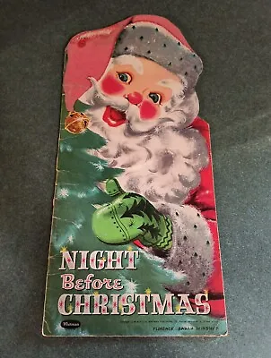 Vintage Night Before Christmas Childs Book Florence Winship 1958 Whitman  • $74