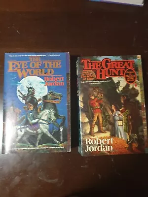 Robert Jordan Wheel Of Time Books 1 And 2 1/1 Signed Softcovers • $370