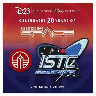 Disney D23-Exclusive Epcot Mission SPACE 20th Anniversary Patch Set LE To 500 • $24.99