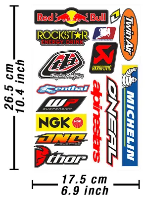 Motocross Decals Stickers Dirtbike Graphics Autocollant Aufkleber Adesivi /634 • $9.62