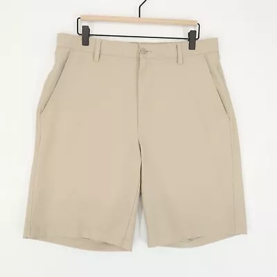 FootJoy Tech Golf Shorts Mens 33 Beige Stretch Chino • $24.99