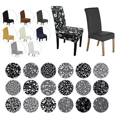 Dining Stretch Removable Chair Covers Slipcover Wedding Banquet Home Seat Cover • £4.89