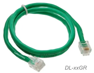 Cat5e RJ11/12 DSL Data Green Or White Cable For CenturyLink AT&T Modems. • $7.45