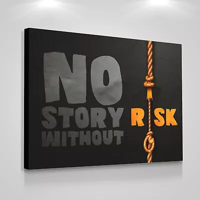 Entrepreneur Motivation Canvas Print Inspiring Risk-Taker Home Office Decor • $109.95