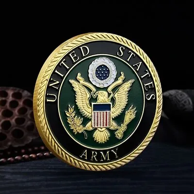 US Army Gold Challenge Coin - Excellent Gift - Shipped Free Fm The US To US!! • $5.95