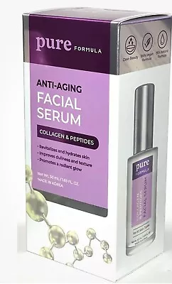 Pure Formula Facial Serum Anti-Aging Collagen & Peptides NEW • $15.50