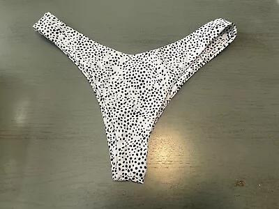 $3.99 • Buy Black White ZAFUL Swimsuit Bikini Bottom  Size Medium