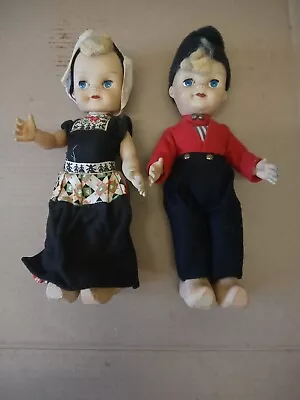 £22 • Buy Vintage  Dutch Boy & Girl- Haly Elcee (Made In Holland) Souvenir Dolls