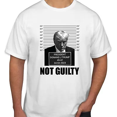 T-Shirt Donald Trump Mugshot Funny 2023 2024 T-Shirt Not Guilty ( DT-2 ) • $6.20