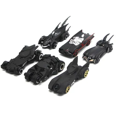 6 PCS Batman Batmobile 1:64 Model Car Toy Vehicle Kids Boys Girls Gift Black. • $14.24