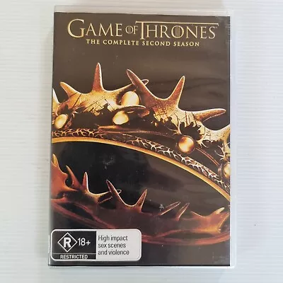 Game Of Thrones : Season 2 (DVD 2013 5-Disc Set)  - Region 4 • $9.50