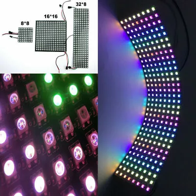 WS2812B LED Flexible Panel Matrix Screen 5050 RGB Addressabl​e 64 256 Pixel DC5V • $6.59