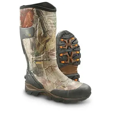 NEW Men ROCKY MUDSOX Insulated Mossy Oak Infinity Camo Rubber Boots - Model 4786 • $119.95