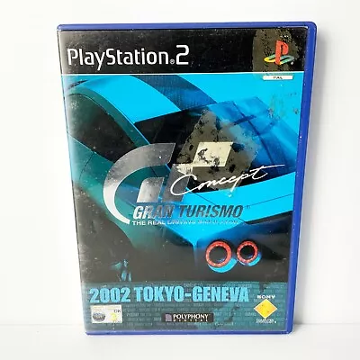 Gran Turismo Concept 2002 Tokyo-Geneva + Manual - PS2 - Tested & Working • $14.88