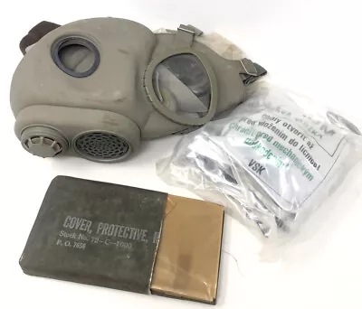 Czech M10M Gas Mask W/ Filter Sealed & Military Protective Cover - NOS • $45