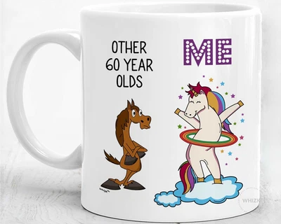 $26.99 • Buy 60th Birthday Gifts For Women Men 60 Coffee Mug 60 Unicorn Gifts 60 Year Old Dad