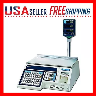 CAS LP1000N Pole Label Printing Scale 30 X 0.01lb NTEP Legal For Trade LP-1000NP • $1495