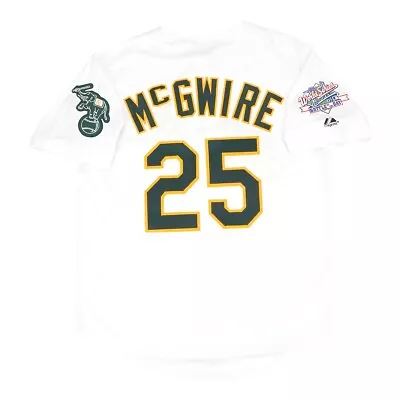 Mark McGwire Oakland Athletics 1989 World Series Home White Jersey Men's (S-3XL) • $129.99