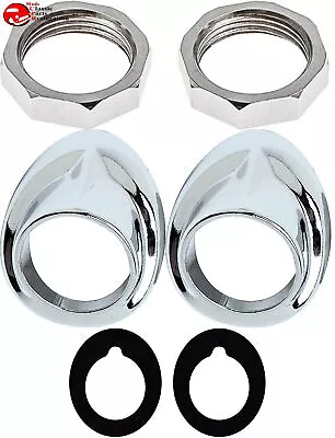 $70.21 • Buy 47-53 Chevy GMC Pickup Truck Window Wiper Tower Bezel Gasket Nut Set Right Left