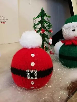 £3.50 • Buy Chocolate Orange Cover Santa Belly Hand Knitted