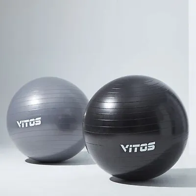 $20.99 • Buy Vitos Fitness Anti Burst Stability Ball Non Slip Supports 2200LB Birth Workout