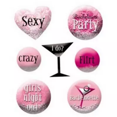 Bachelorette / Hens Night Party Supplies Night Out Wearable Bubble Stickers • $9.95