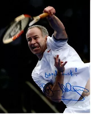 $325 • Buy JOHN MCENROE Signed Autographed 8x10 TENNIS Photo