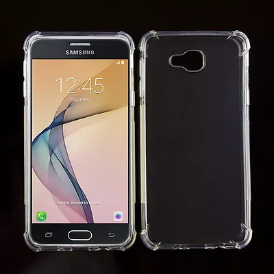 Crystal Clear Flexible TPU Protective Corner Back Cover Case For Galaxy J5 Prime • $15.99