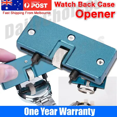 Watch Back Case Cover Opener Opening Screw Wrench Repair Tool Kit Remover • $5.75