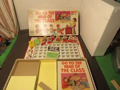 VINTAGE Go To The Head Of The Class Board Game - Milton Bradley 1977 (23rd Ed.) • $5