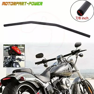 7/8  22mm Motorcycle Handlebar Drag Straight Bar For Honda Suzuki Chopper Bobber • $37.55