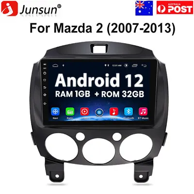 For Mazda 2 2007-2013 9  Android 12 Car Stereo Radio GPS NAVI 1+32GB WIFI FM BT • $159.99