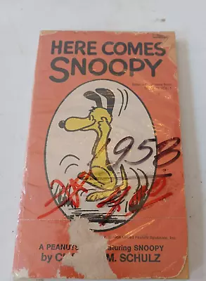 Vintage Here Comes Snoopy Peanuts Comic Collection Paperback Vol. 1 Rare 1958 • $4.80