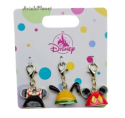 2023 Disney Parks Mickey Minnie Mouse & Goofy Bracelet Charms Set Of 3 • $21.99