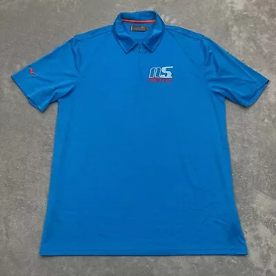 Mizuno Pro Collection A5 South Volleyball Men’s Blue Athletic Polo Shirt XL • $18.88