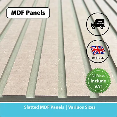 Slatwall Panels Slat Wall Paintable Decorative MDF 3D Wall Panels Portrait • £9.99