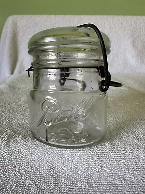Vintage BALL Lightning “Ideal” Mason Canning Jar - (8oz/HP) (1923-1933) • $11.70