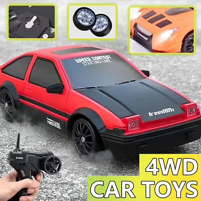 1:24 RC Race Remote Control 4WD 2.4Ghz High Speed Drift Racing Sport Car Kid Toy • $38.99