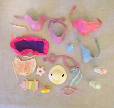 Vtg Lot Of 14 My Little Pony G1 Accessories Saddles Hat Baby Needs And  Toys • $14.99