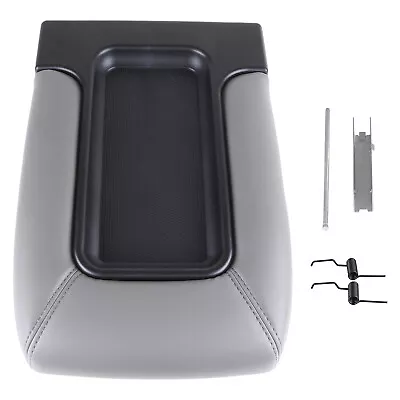 Center Console Cover Armrest Lid Gray Fits 99-07 Chevy Silverado Avalanche Latch • $28.99