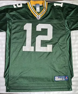 Reebok Green Bay Packers  Aaron Rodgers Football Jersey XL Excellent (25.5X34) • $19.99