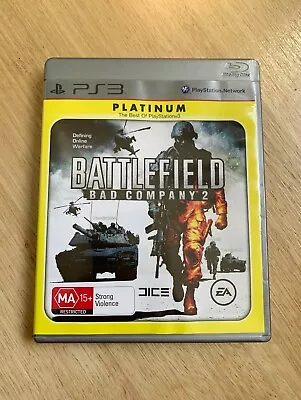 Sony Playstation 3 Battlefield Bad Company 2 Game PS3 R4 PAL AUS/NZ • $7.95