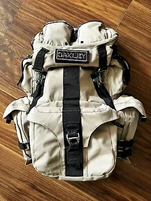 Rare Oakley Mechanism Beige/Sand Hiking Military Backpack Bag • £50